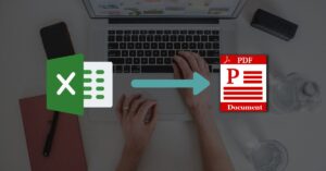 how to convert excel file to pdf