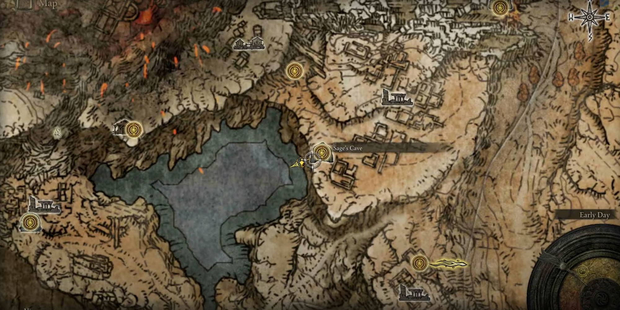 Map location of Raptor's Black Feathers in Elden Ring