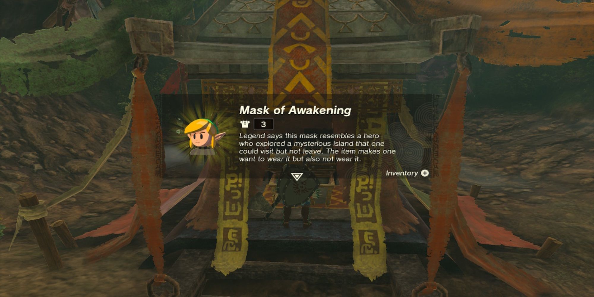 The Legend of Zelda Tears of the Kingdom Awakening Mask