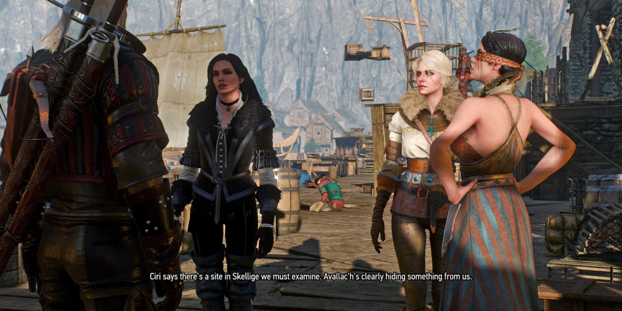 Yennefer and Geralt discussing Avallahac's motivations